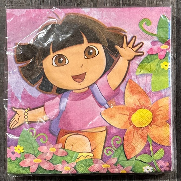 💞 Brand New Dora The Explorer Party Napkins - Picture 1 of 3